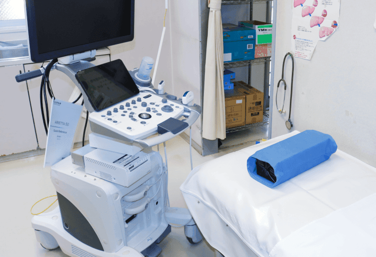 オプション検査時に用いる機械の写真